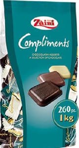 (05.01.00) ZAINI COMPLIMENTS LATTE-FONDENTE-BIANCO X 1 KG CIOCC 6)
