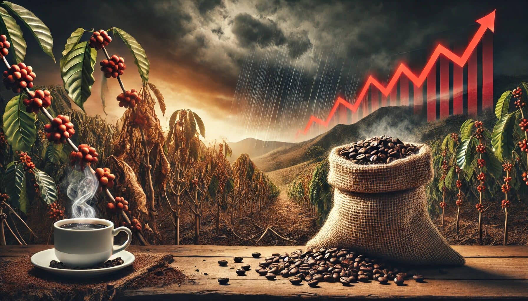 Scopri di più sull'articolo Mercato del caffè: calo della produzione e aumento dei prezzi