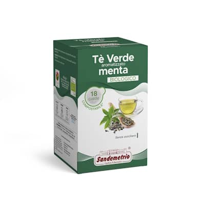 SANDEMETRIO THE VERDE ALLA MENTA  X 18 CIALDA (15)